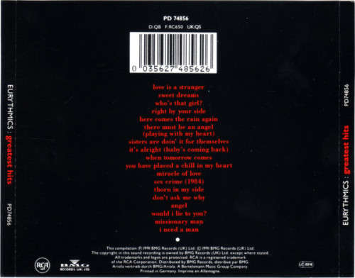 Eurythmics - Greatest Hits CD Import