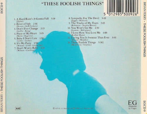 Bryan Ferry - These Foolish Things CD Import