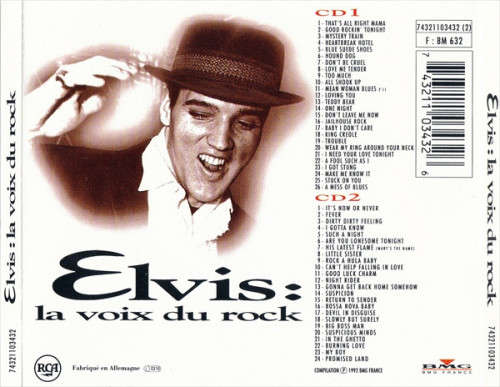Elvis Presley - La Voix Du Rock Double CD Import