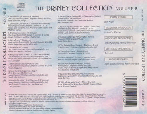 Disney Collection Vol. No. 1, 2 + 3 CD Import