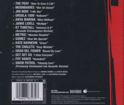 Soundtrack - Grey`s Anatomy Volume 2 CD Import