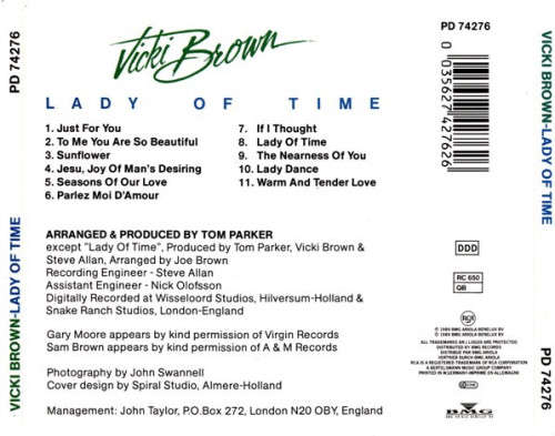Vicki Brown - Lady of Time CD Import