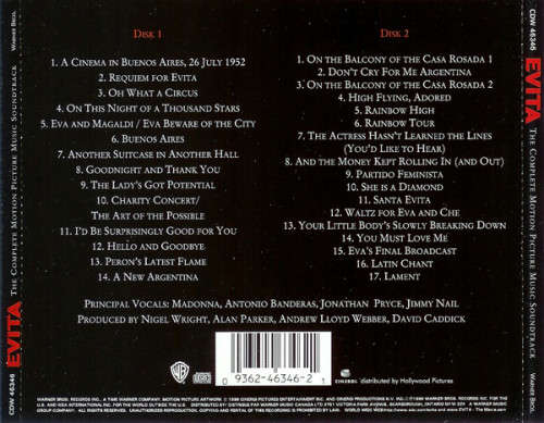 Soundtrack - Evita Double CD Import