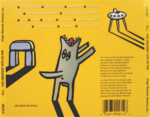 Public Image Ltd - Greatest Hits, So Far CD Import