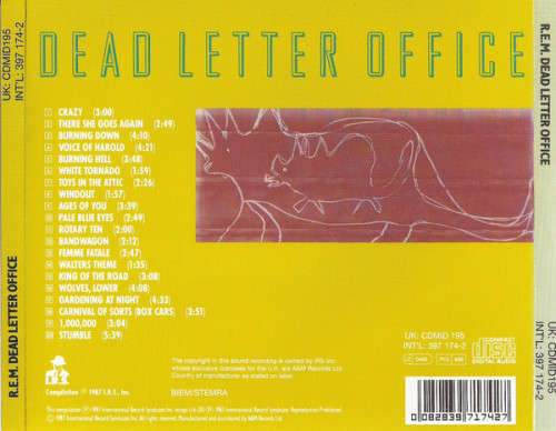 R.E.M. - Dead Letter Office CD Import
