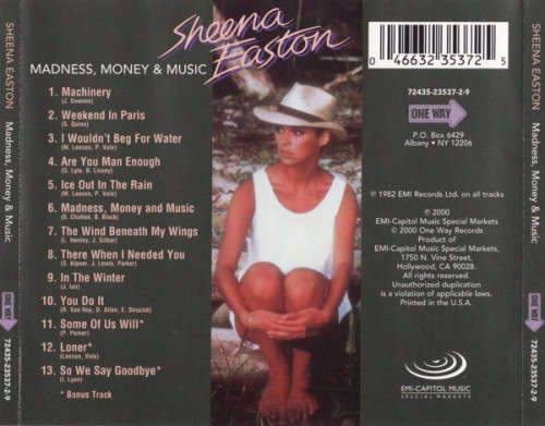 Sheena Easton - Madness, Money And Music CD Import