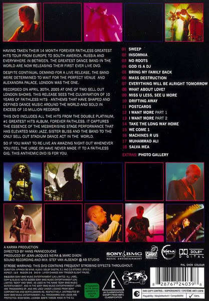 Faithless - Live At Alexandra Palace DVD Import
