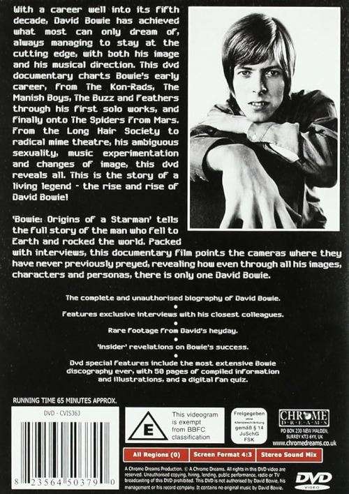 David Bowie - Origins of a Starman DVD Import