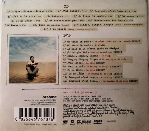 Christophe Maé - On Trace La Route CD & DVD Import