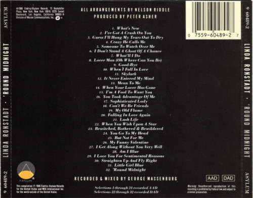 Linda Ronstadt - `Round Midnight Double CD Import