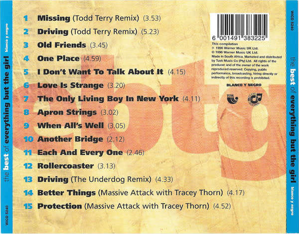 Everything But the Girl - Best of CD