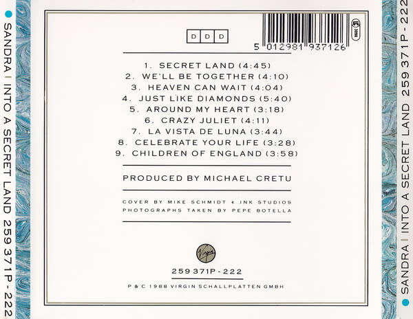 Sandra - Into a Secret Land CD Import