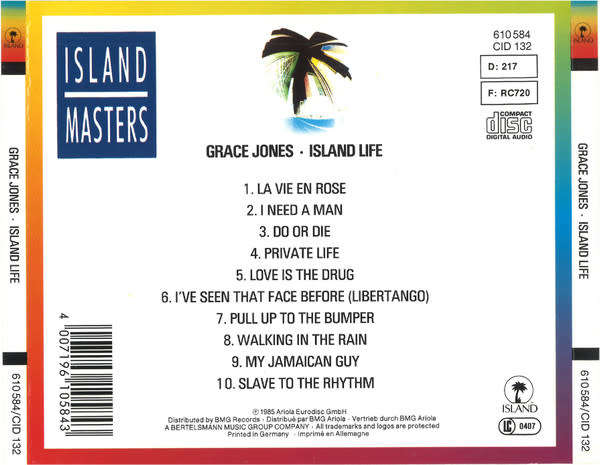 Grace Jones - Island Life CD Import