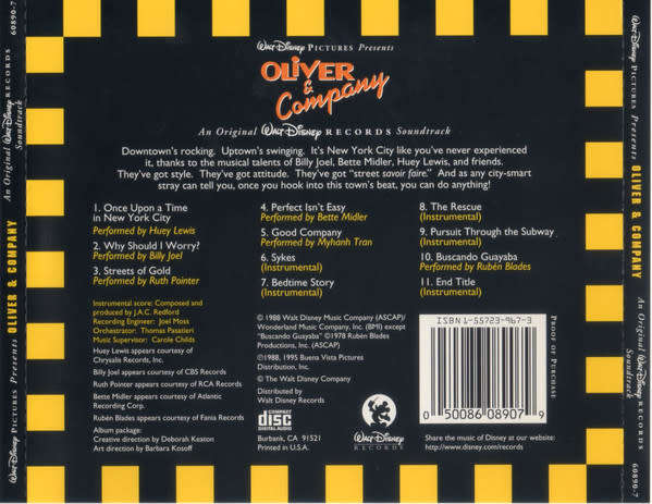 Soundtrack - Oliver & Company CD Disney Import