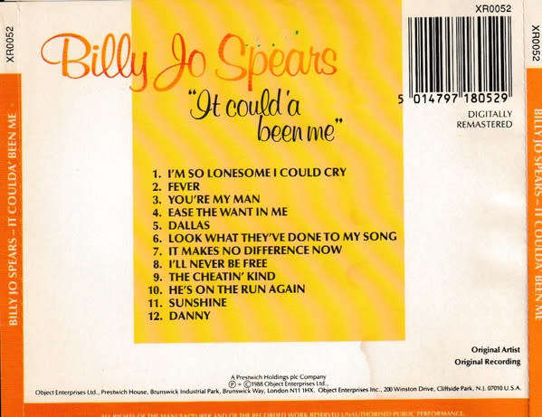 Billie Jo Spears - It Could`a Been Me CD Import