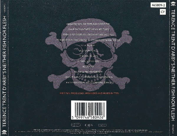 Terence Trent D`Arby`s - Neither Fish Nor Flesh CD Import