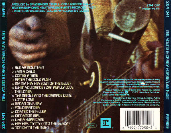 Neil Young & Crazy Horse - Live Rust CD Import