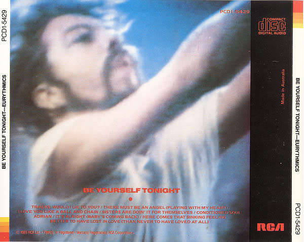 Eurythmics - Be Yourself Tonight CD Import