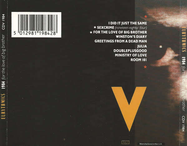 Eurythmics - 1984 (For the Love of Big Brother) CD Import