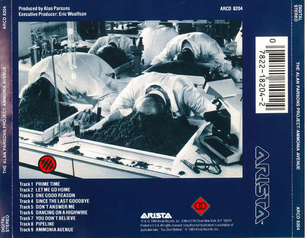 Alan Parsons Project - Ammonia Avenue CD Import
