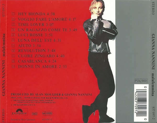 Gianna Nannini - Malafemmina CD Import
