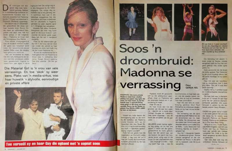 Huisgenoot magazine 2001 (Madonna)