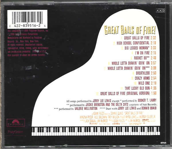 Soundtrack - Great Balls of Fire!  CD Import