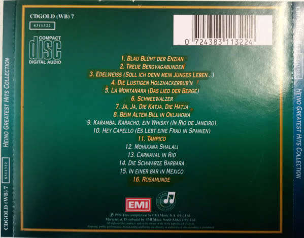 Heino - Gold: Greatest Hits Collection CD