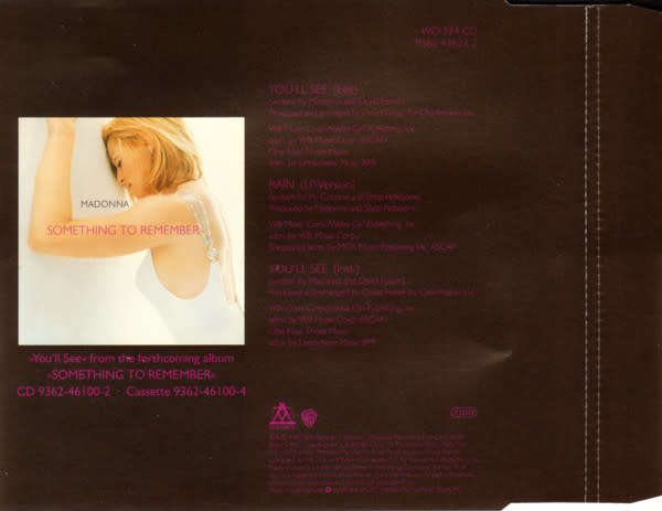 Madonna - You`ll See Maxi CD Single Import