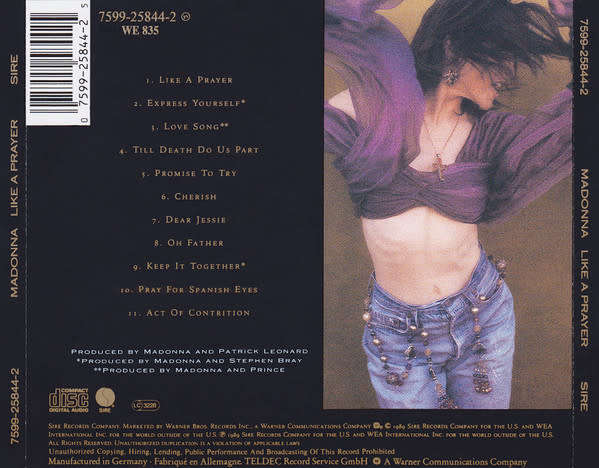 Madonna - Like a Prayer CD Import