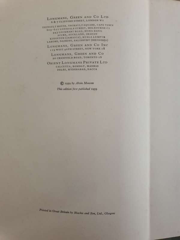Alvin Moscow - Collision Course Hardcover (Andrea Doria)