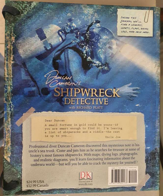 Duncan Cameron - Shipwreck Detective Hardcover Interactive Book