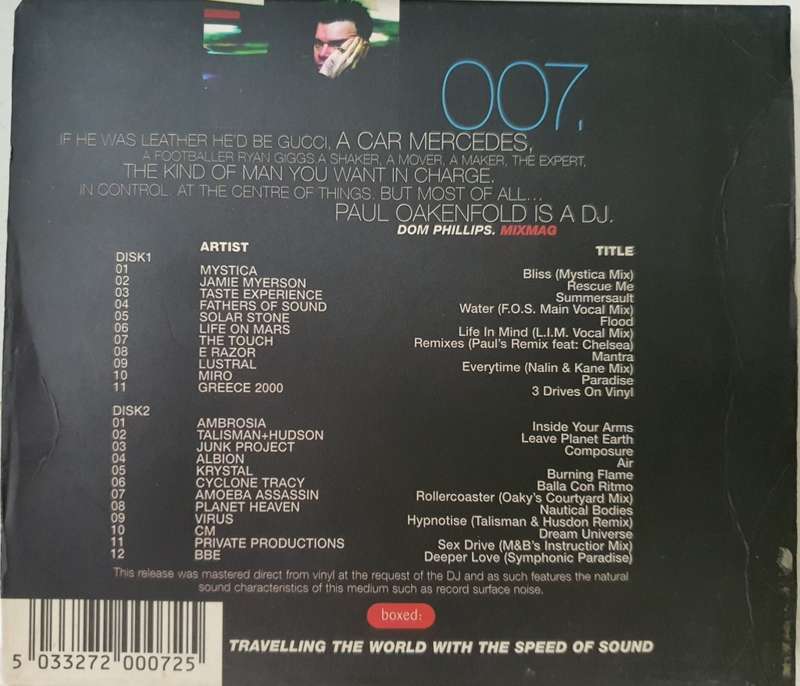 Paul Oakenfold - Global Underground 007: New York Double CD Import