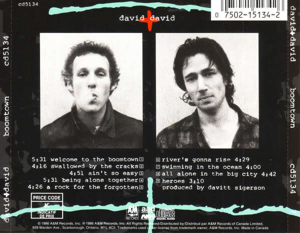David + David - Boomtown CD Import