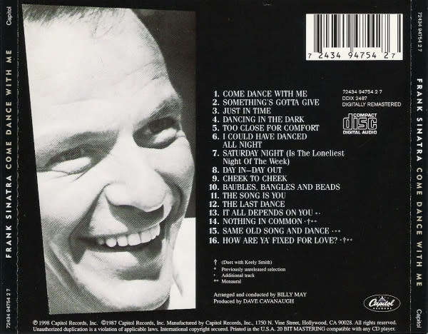 Frank Sinatra - Come Dance With Me! CD Import