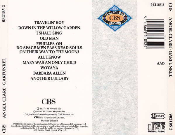 Art Garfunkel - Angel Clare CD Import