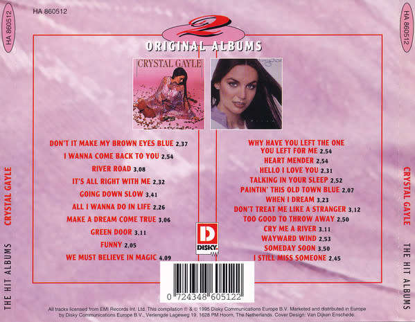 Crystal Gayle - Hit Albums CD Import
