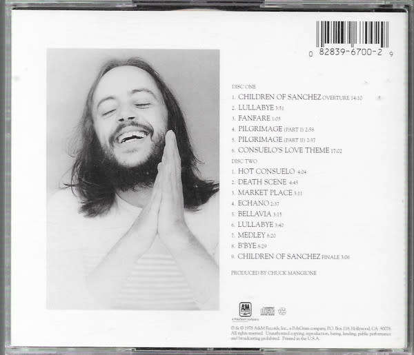 Chuck Mangione - Children of Sanchez Double CD Import
