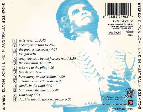 Elton John & Melbourne Symphony Orchestra - Live In Australia CD Import