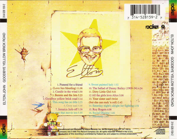 Elton John - Goodbye Yellow Brick Road CD Import
