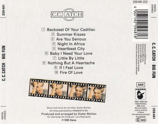 C.C. Catch - Big Fun CD Import