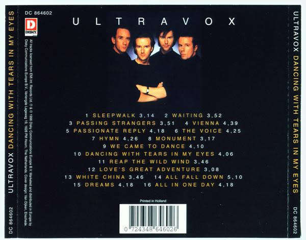 Ultravox - Dancing With Tears In My Eyes (Best of) CD Import