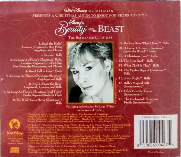 Disney Soundtrack Beauty & the Beast: The Enchanted Christmas CD Import