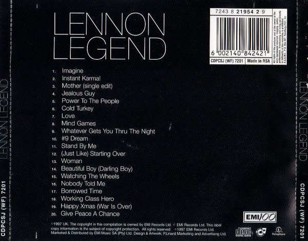 John Lennon - Legend (Very Best of) CD