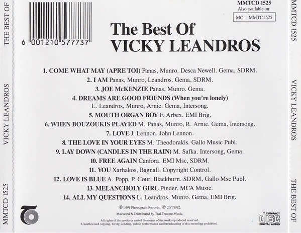Vicky Leandros - Best of CD Rare