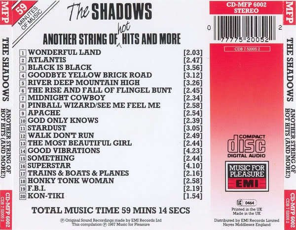 Shadows - Another String of Hot Hits (And More!) CD Import