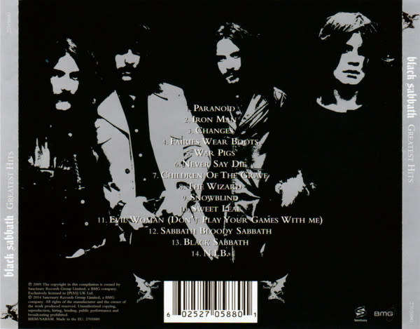 Black Sabbath - Greatest Hits CD Import