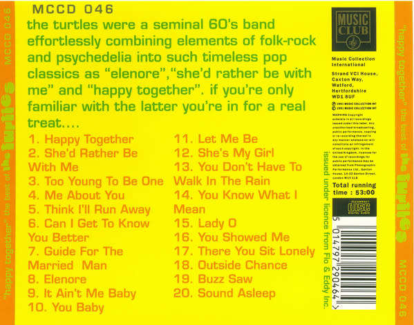 Turtles - Happy Together: Very Best of CD Import