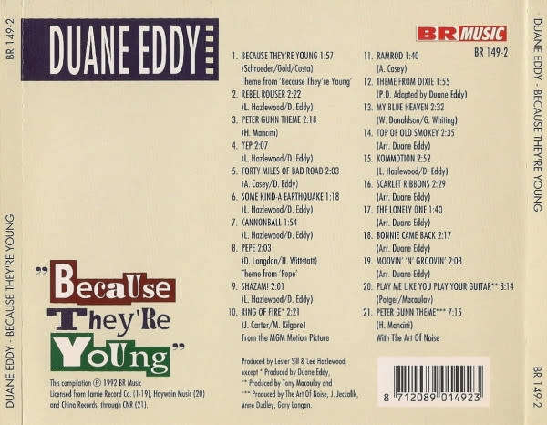 Duane Eddy - Because They`re Young CD Import