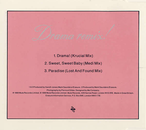 Erasure - Drama Remix! Mini CD Maxi Single Import